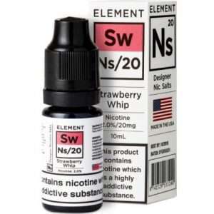 strawberry whip e liquid by element ns10 ns20